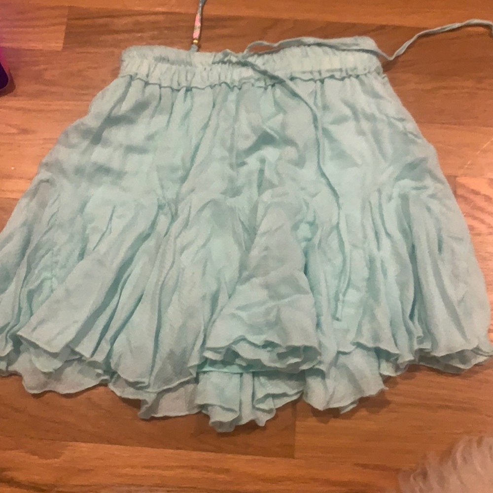 pretty teal skirt